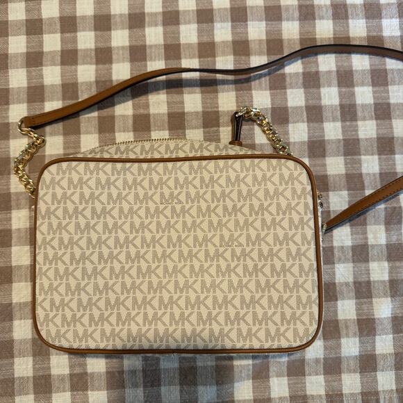 NWOT MICHAEL Michael Kors Jet Set Large Printed Logo Crossbody Bag - Picture 3 of 7